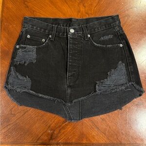 Black Carmar Denim Skirt Size 26